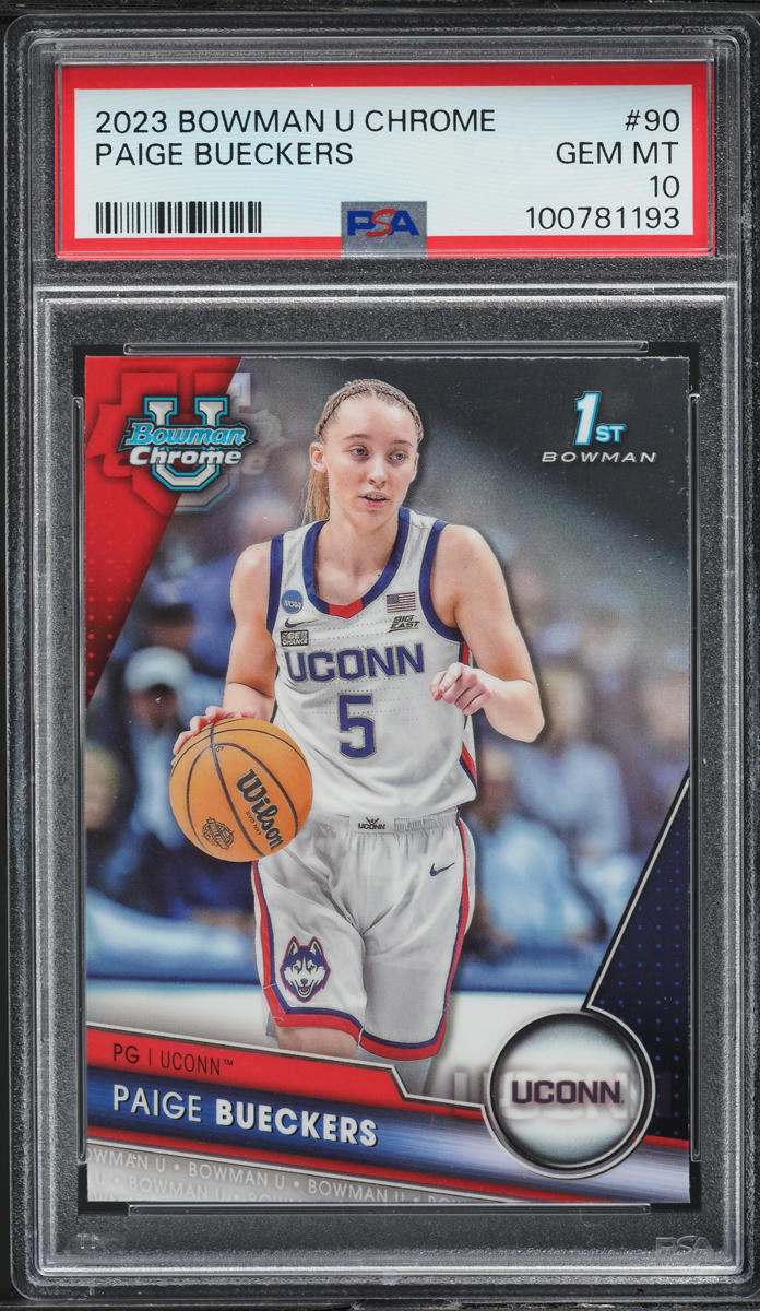 2023 Bowman Chrome University Paige Bueckers ROOKIE #90 PSA 10 GEM MINT