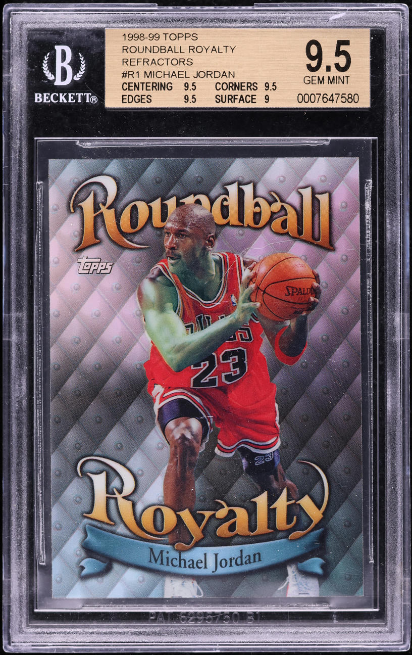 1998 Topps Roundball Royalty Refractor Michael Jordan #R1 BGS 9.5 GEM MINT