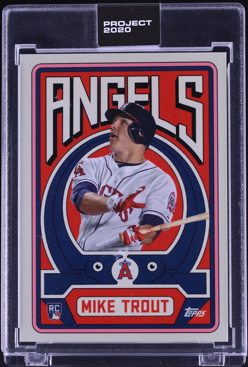 2020 Topps Project 2020 By Grotesk Mike Trout #187