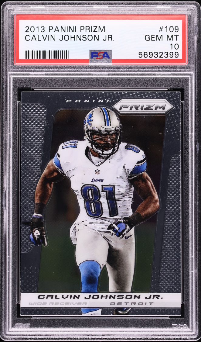 2013 Panini Prizm Calvin Johnson Jr. #109 PSA 10 GEM MINT