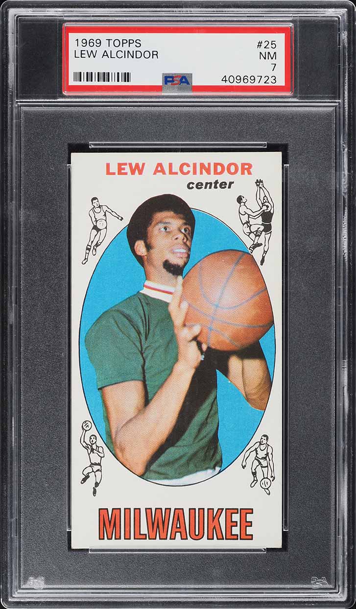 1969 Topps Basketball Lew Alcindor ROOKIE #25 PSA 7 NRMT