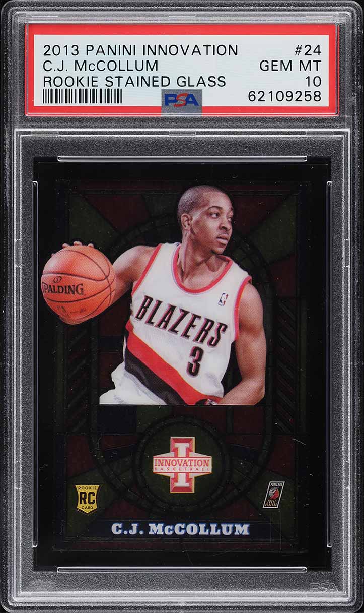 2013 Panini Innovation Stained Glass C.J. McCollum ROOKIE #24 PSA 10 GEM MINT