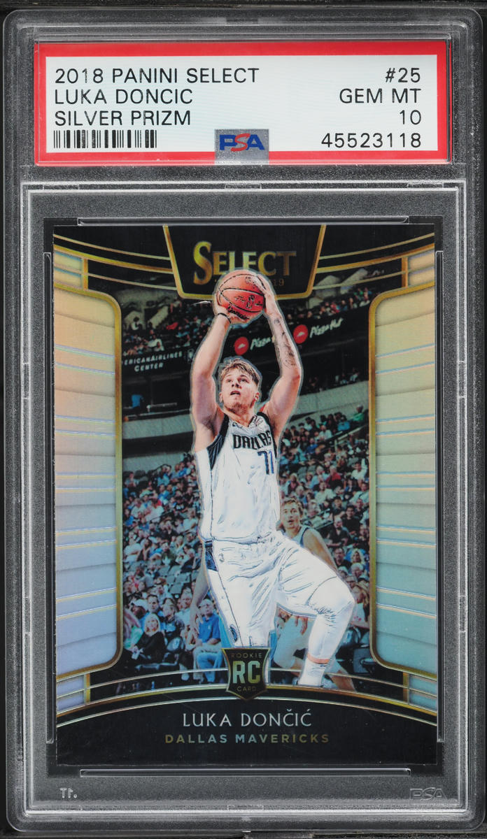 2018 Select Concourse Silver Prizm Luka Doncic ROOKIE #25 PSA 10 GEM MINT