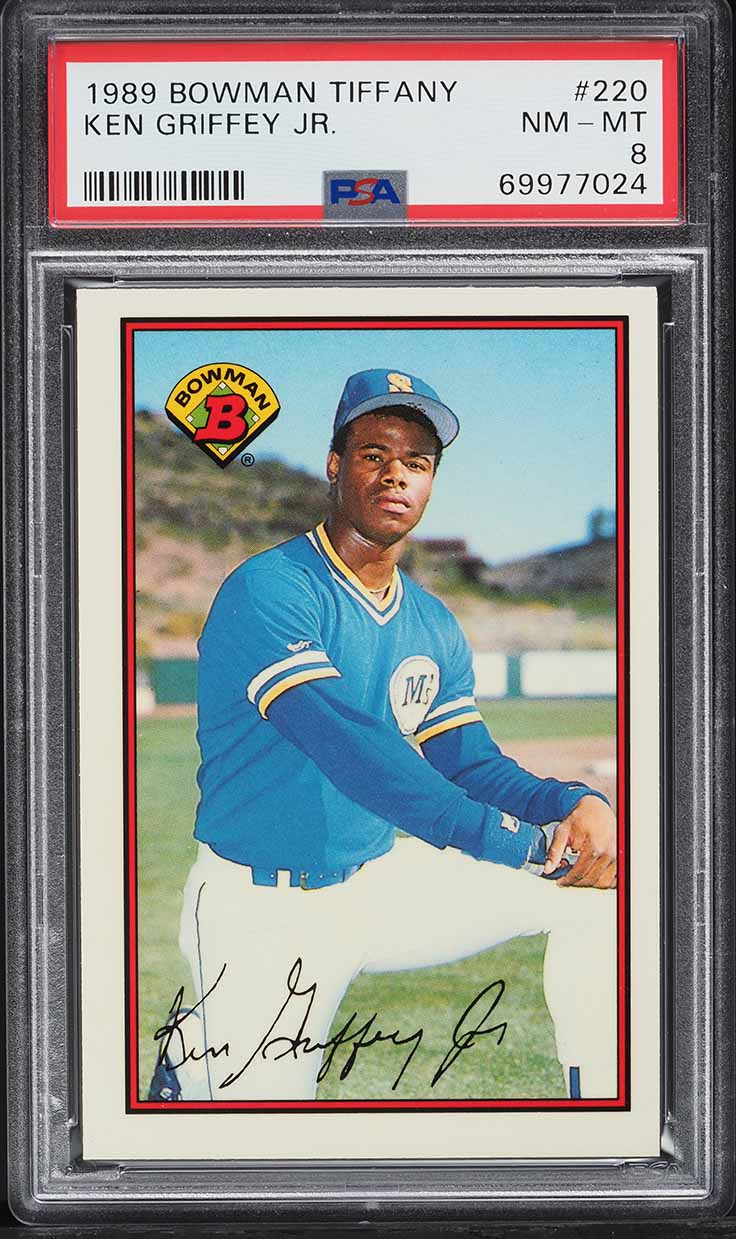1989 Bowman Tiffany Ken Griffey Jr. ROOKIE #220 PSA 8 NM-MT