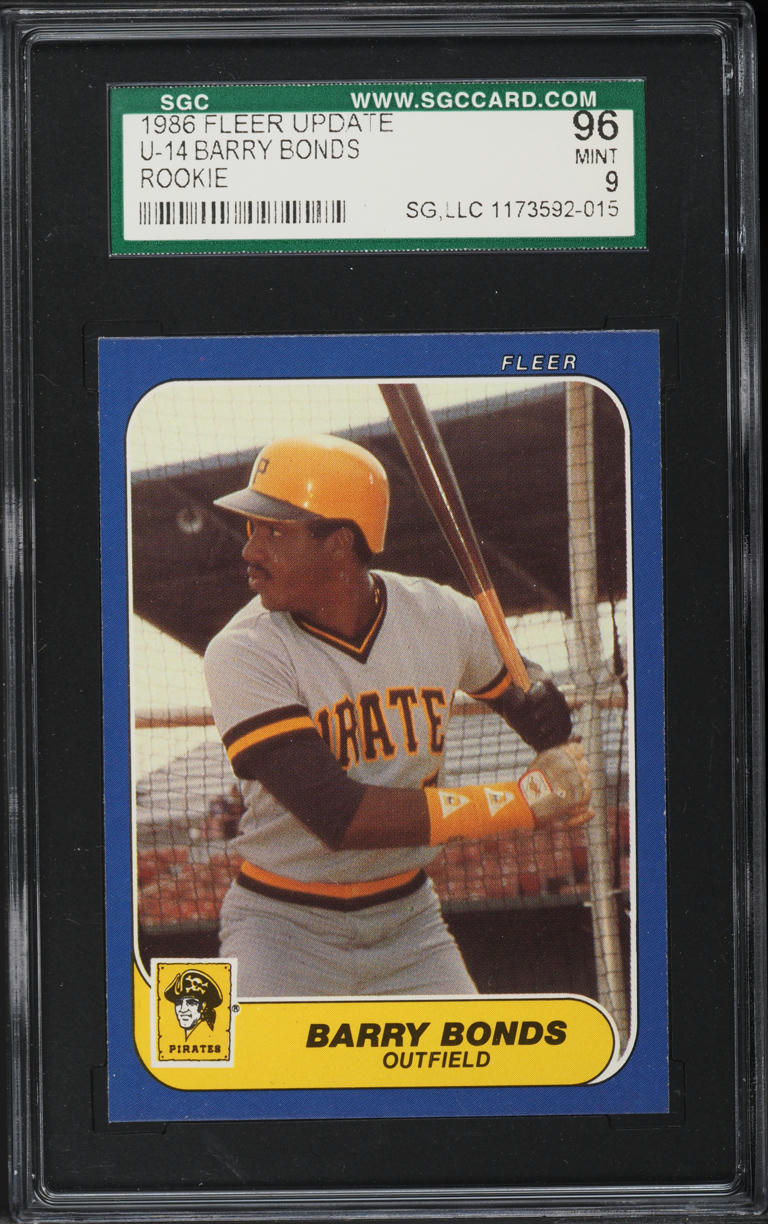 1986 Fleer Update Barry Bonds ROOKIE #U-14 SGC 9 MINT