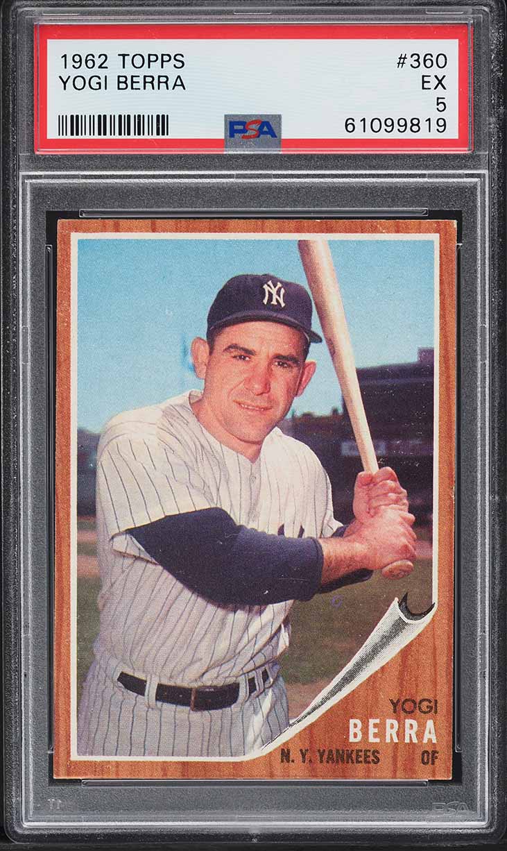 1962 Topps Yogi Berra #360 PSA 5 EX