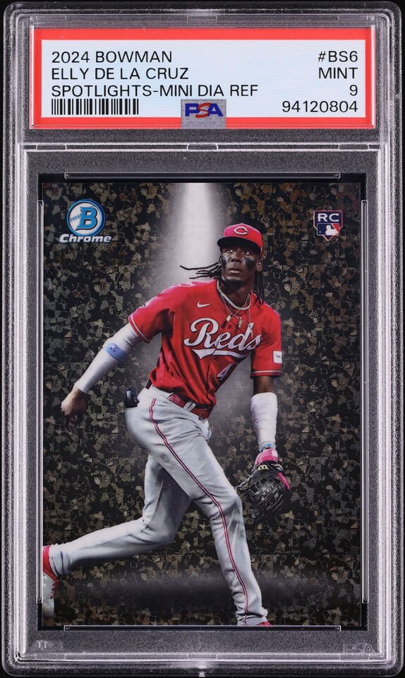 2024 Bowman Chrome Spotlights Mini Diamond Ref Elly De La Cruz ROOKIE /150 PSA 9