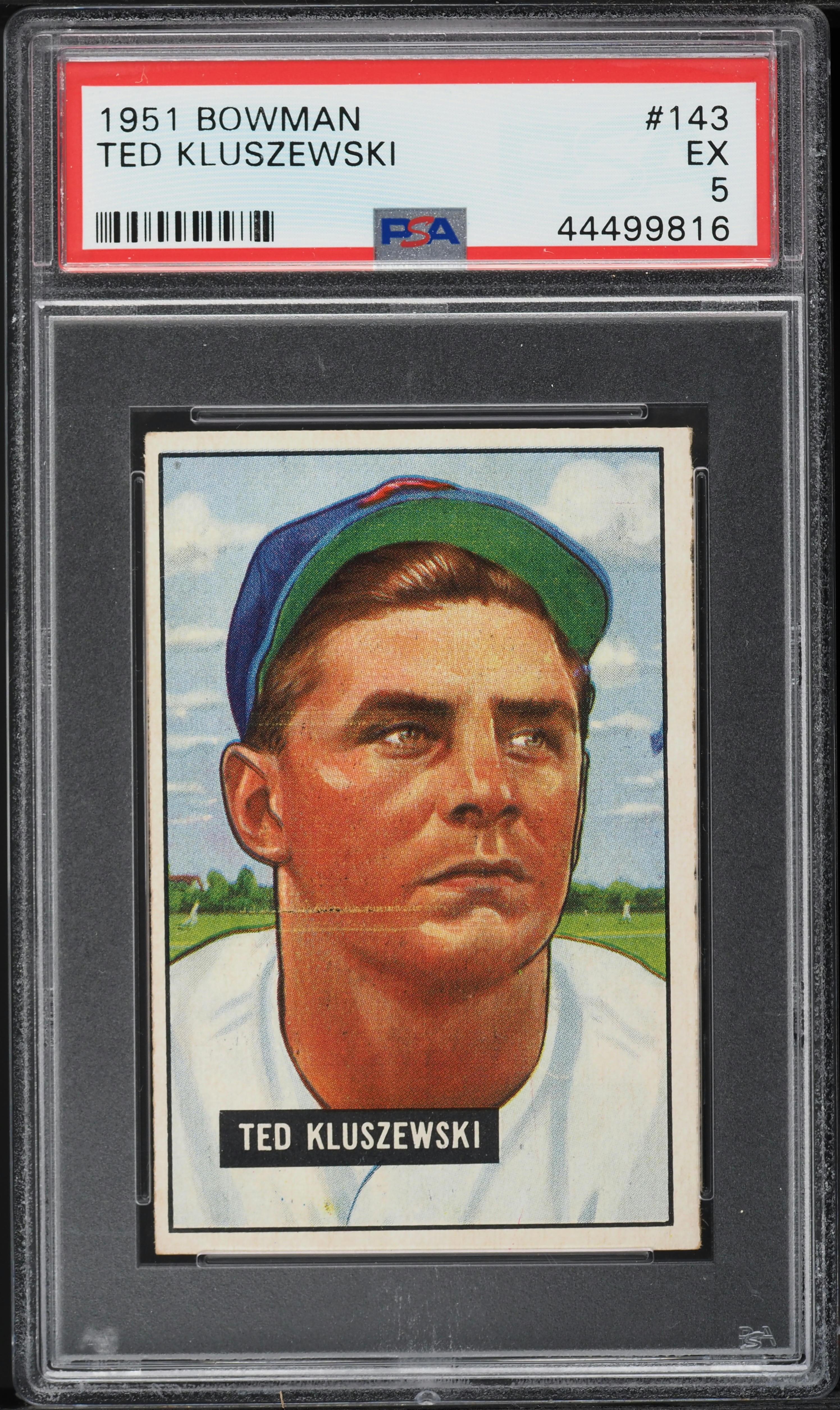 1951 Bowman Ted Kluszewski #143 PSA 5 EX