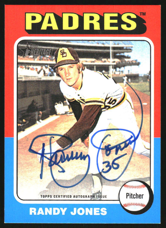 2024 Topps Heritage High Number Real One Autographs #ROA-RJ Randy Jones Auto