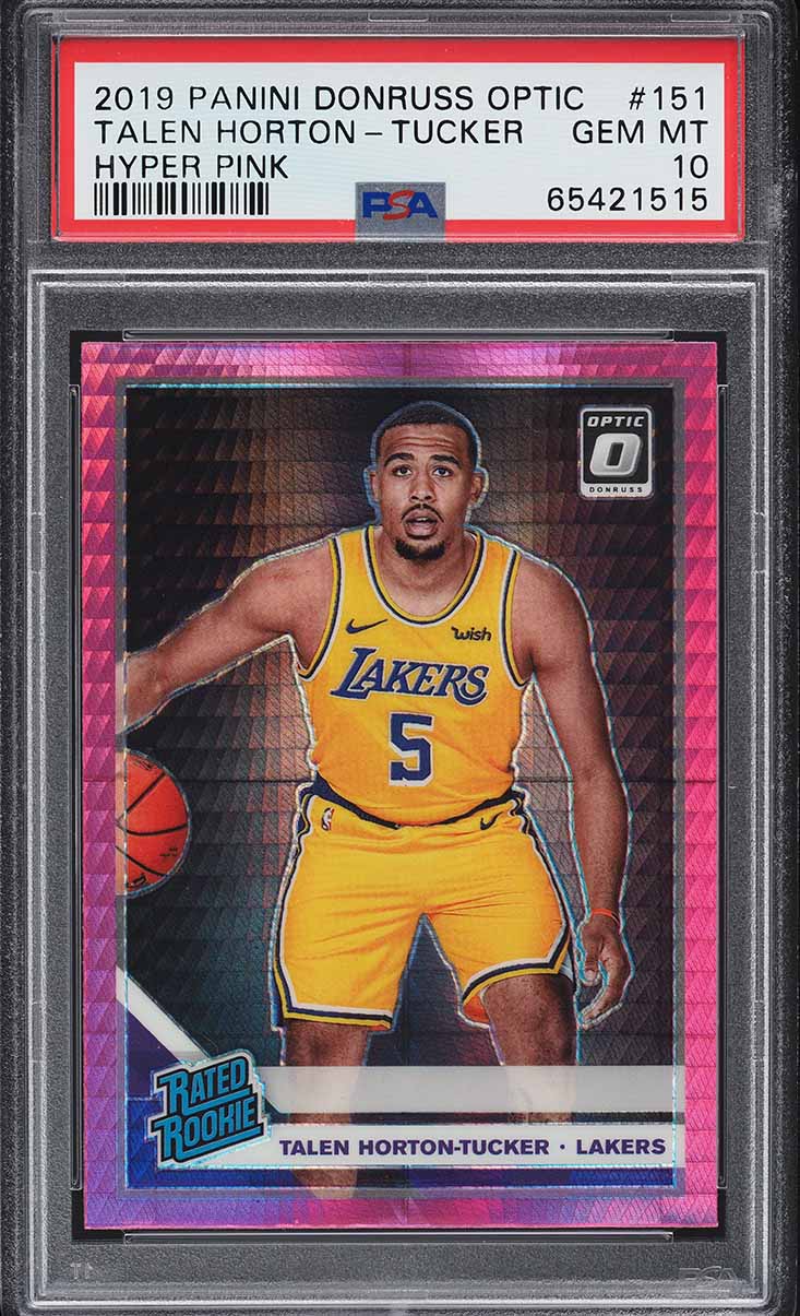 2019 Donruss Optic Hyper Pink Talen Horton-Tucker ROOKIE #151 PSA 10 GEM MINT