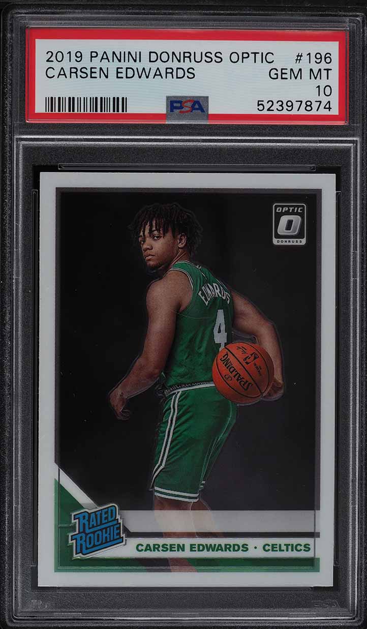 Carsen Edwards #196 2019-20 Donruss Optic Basketball Rated Rookie Signatures