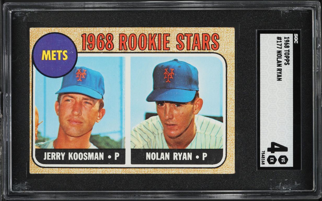 1968 Topps Nolan Ryan ROOKIE #177 SGC 4 VGEX