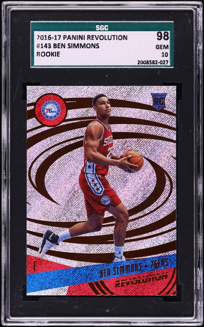 2016 Panini Revolution Ben Simmons ROOKIE #143 SGC 10 GEM MINT