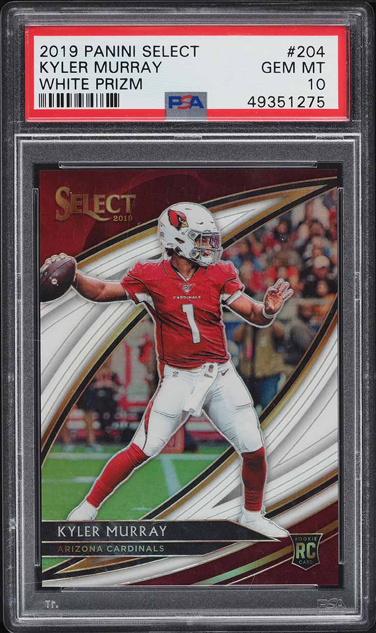 2019 Select Field Level White Prizm Kyler Murray ROOKIE /35 #204 PSA 10 GEM MINT