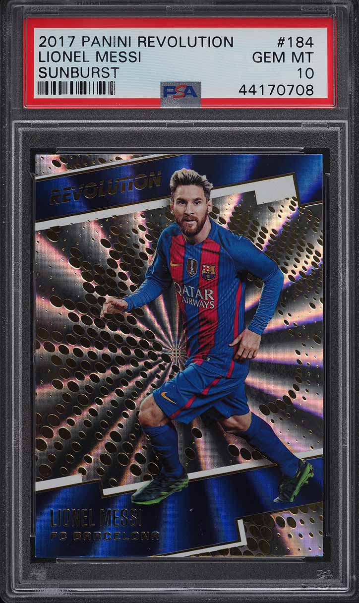 2017 Panini Revolution Sunburst Lionel Messi #184 PSA 10 GEM MINT