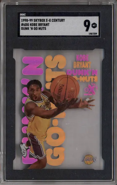 1998-99 Skybox E-X Century Dunk N' Go Nuts #6DG Kobe Bryant SGC 9