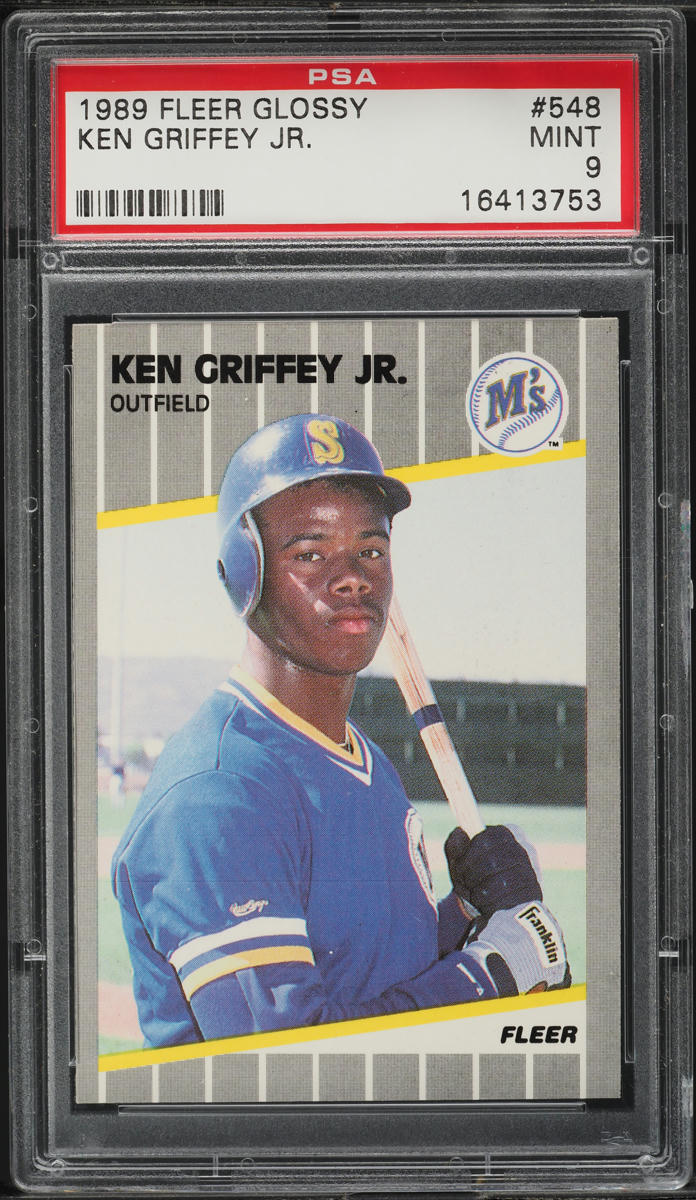 1989 Fleer Glossy Ken Griffey Jr. ROOKIE #548 PSA 9 MINT