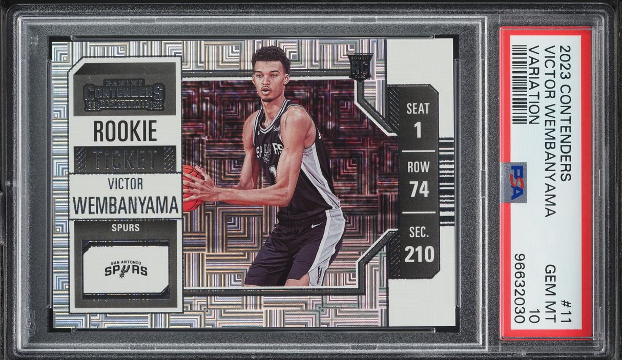 2023 Panini Contenders Variation Victor Wembanyama ROOKIE #11 PSA 10 GEM MINT