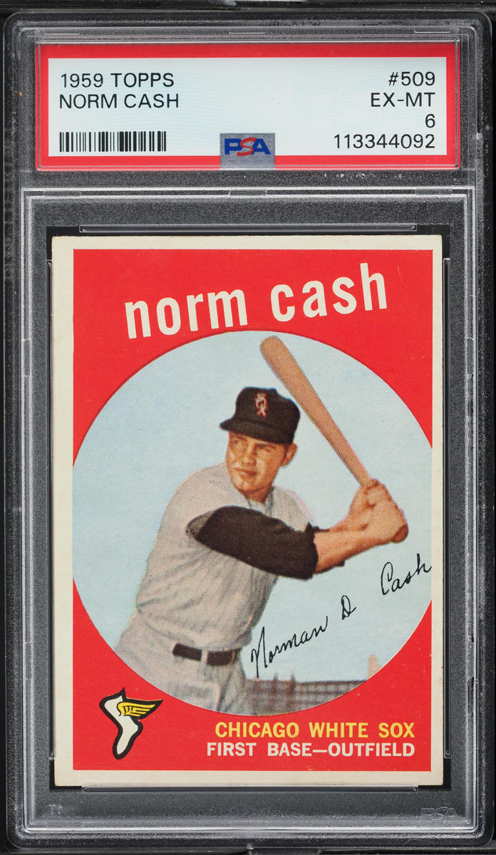 1959 Topps Norm Cash ROOKIE #509 PSA 6 EXMT