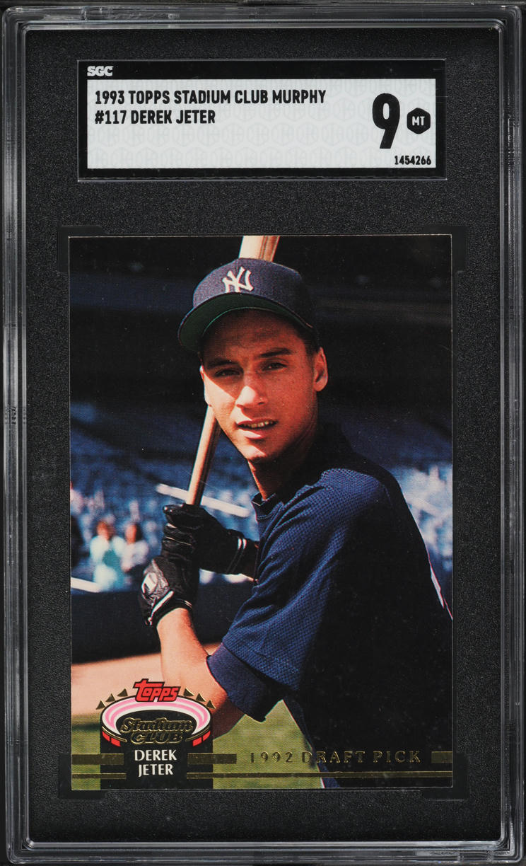 1993 Stadium Club Murphy Derek Jeter ROOKIE #117 SGC 9 MINT