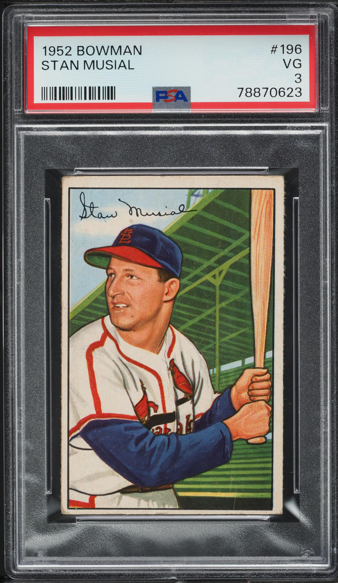 1952 Bowman Stan Musial #196 PSA 3 VG