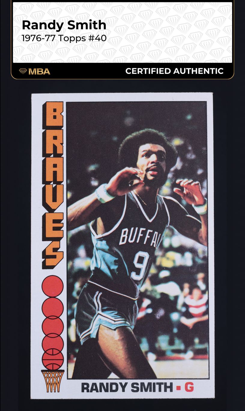 1976 Topps Basketball Randy Smith #40 MBA AUTH