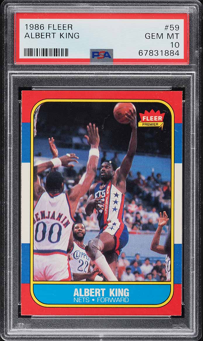 1986 Fleer Basketball Albert King #59 PSA 10 GEM MINT