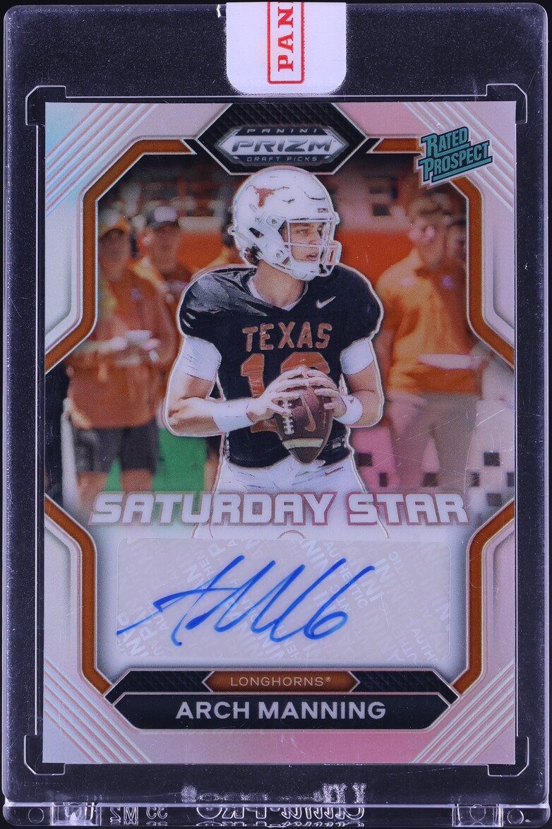 2023 Panini Prizm Draft Picks Saturday Star Silver Arch Manning ROOKIE AUTO #SSS-ARM