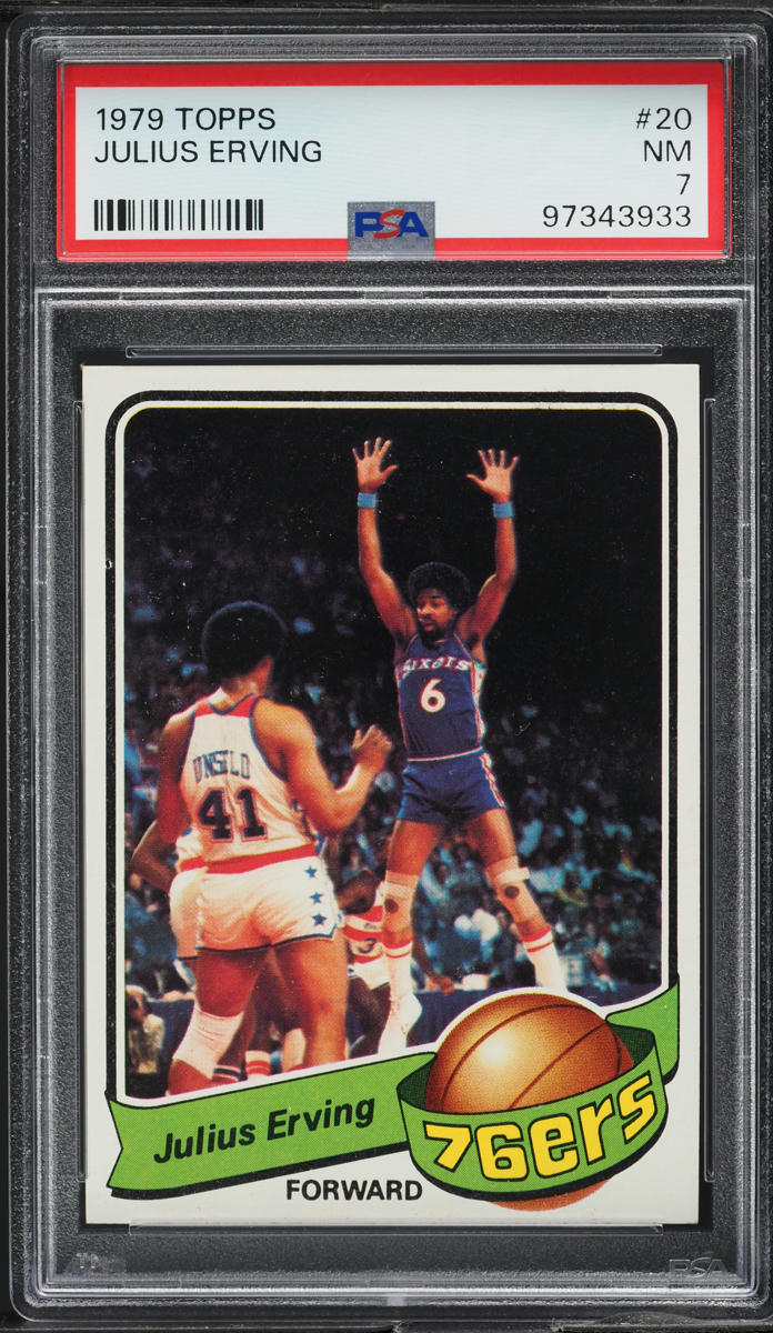 1979 Topps Basketball Julius Erving #20 PSA 7 NRMT