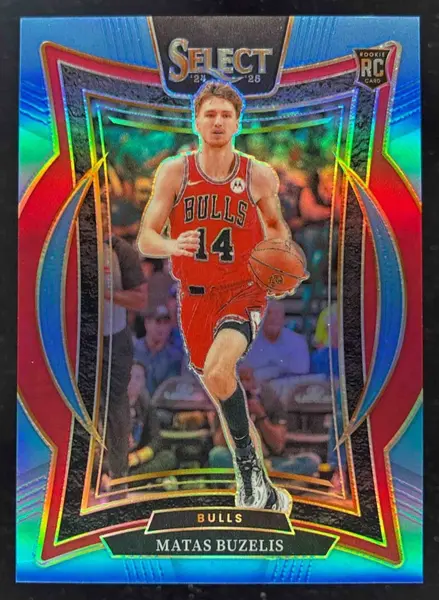 2024-25 Panini Select Concourse Light Blue Prizm #70 Matas Buzelis RC /299