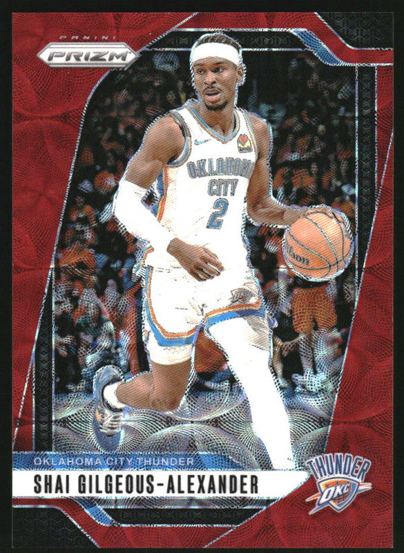 2024-25 Panini Prizm Choice Red Prizm #113 Shai Gilgeous-Alexander /88