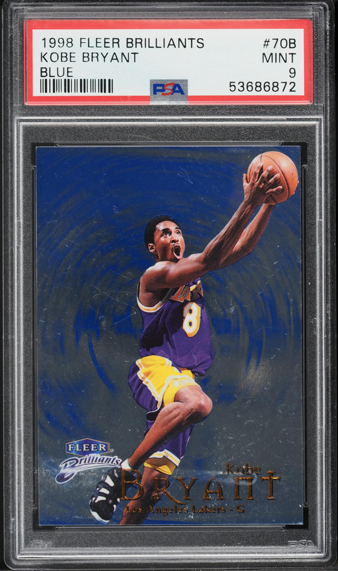 1998 Fleer Brilliants Blue Kobe Bryant #70B PSA 9 MINT