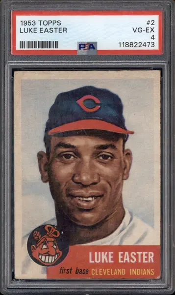 1953 Topps #2 Luke Easter PSA 4