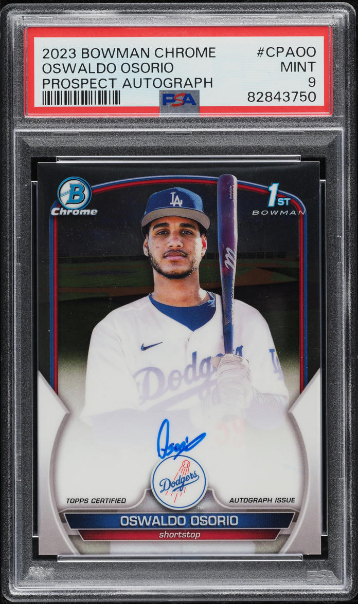 2023 Bowman Chrome Prospect Oswaldo Osorio ROOKIE AUTO #CPA-OO PSA 9 MINT