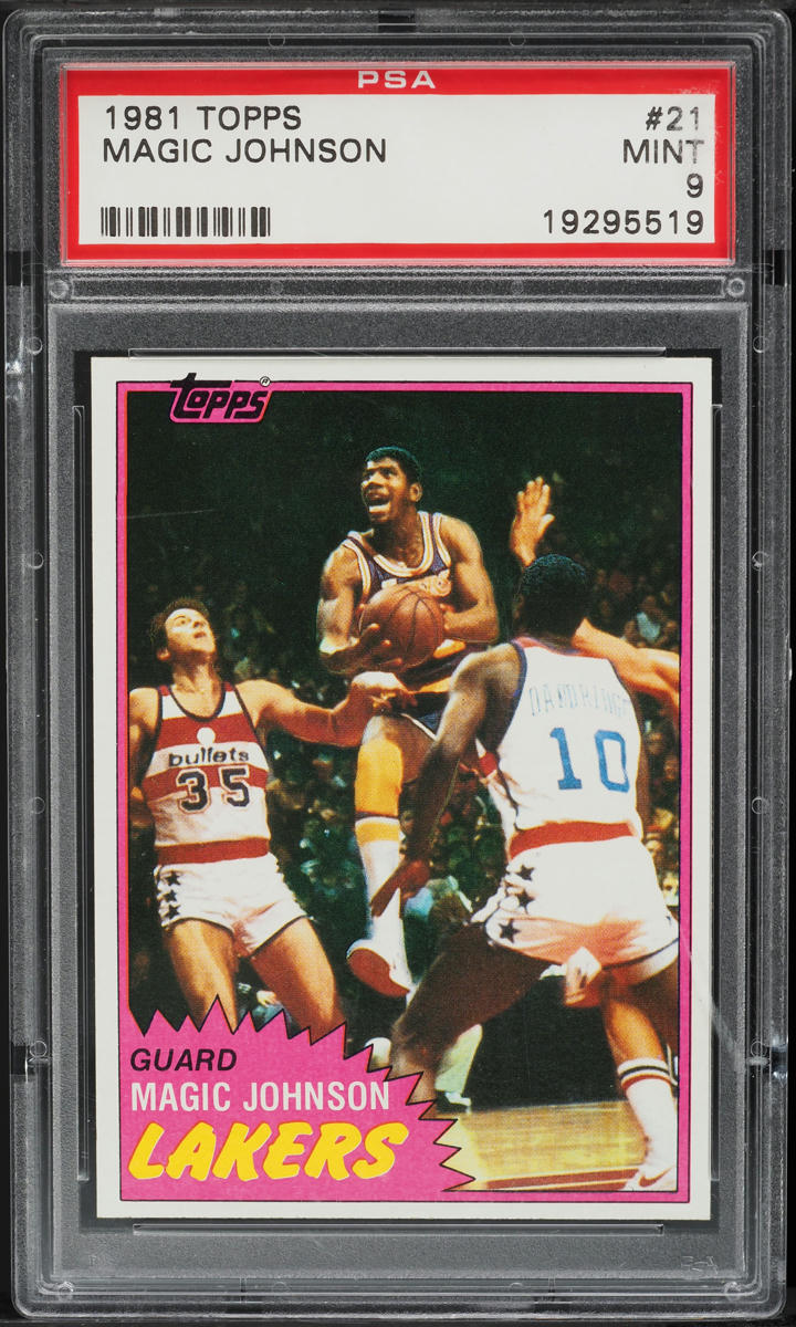 1981 Topps Basketball Magic Johnson #21 PSA 9 MINT