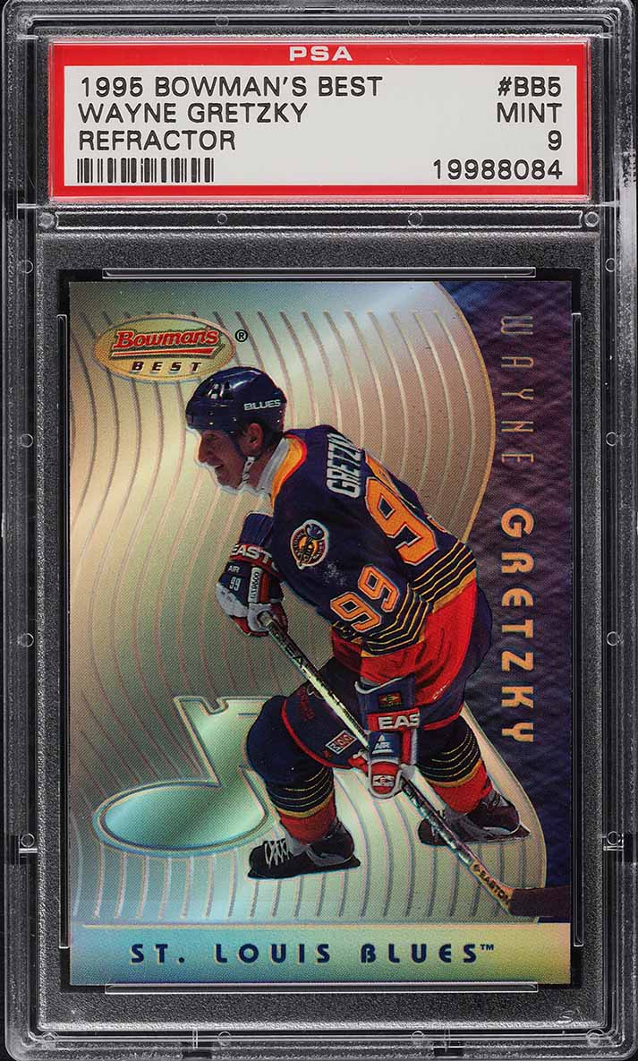 1995 Bowman's Best Refractor Wayne Gretzky #BB5 PSA 9 MINT