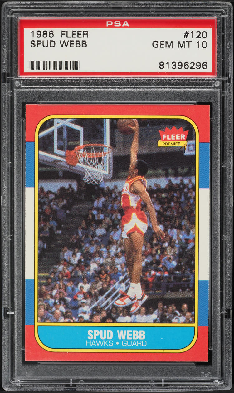 1986 Fleer Basketball Spud Webb ROOKIE #120 PSA 10 GEM MINT