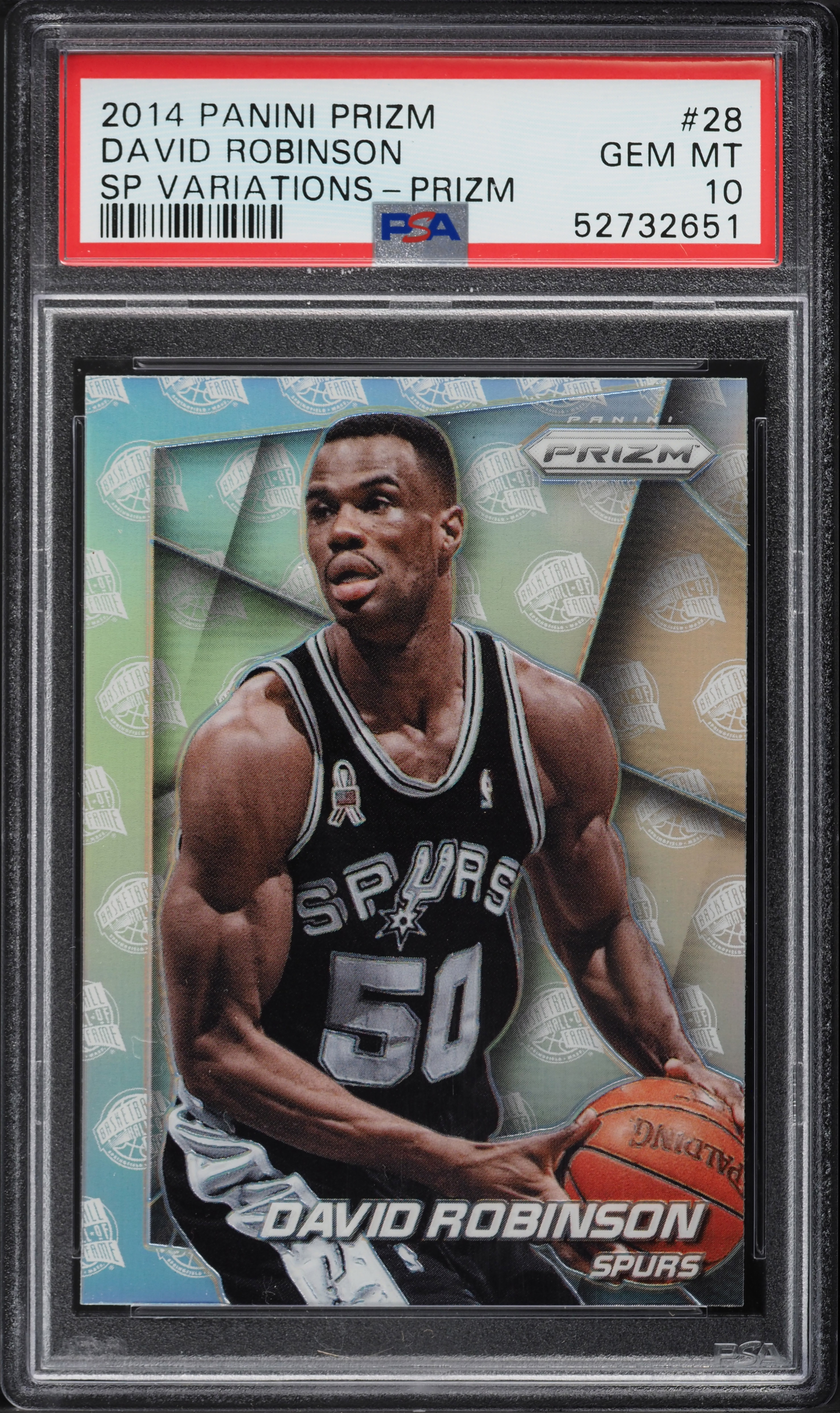 2014 Panini Prizm SP Variations David Robinson #28 PSA 10 GEM MINT