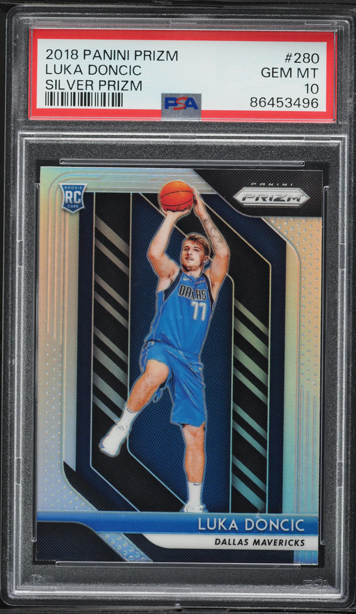 2018 Panini Prizm Silver Luka Doncic ROOKIE #280 PSA 10 GEM MINT