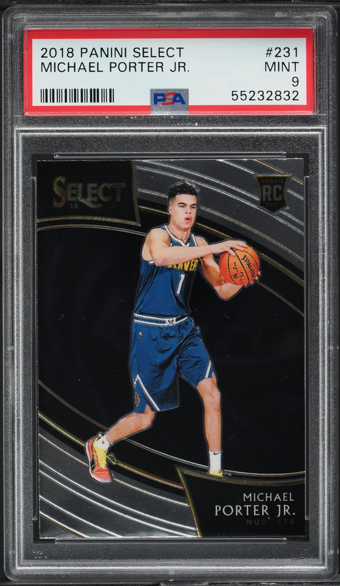 2018 Select Courtside Michael Porter Jr. ROOKIE #231 PSA 9 MINT