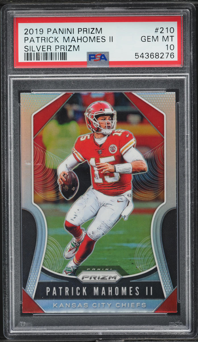 2019 Panini Prizm Silver Patrick Mahomes II #210 PSA 10 GEM MINT