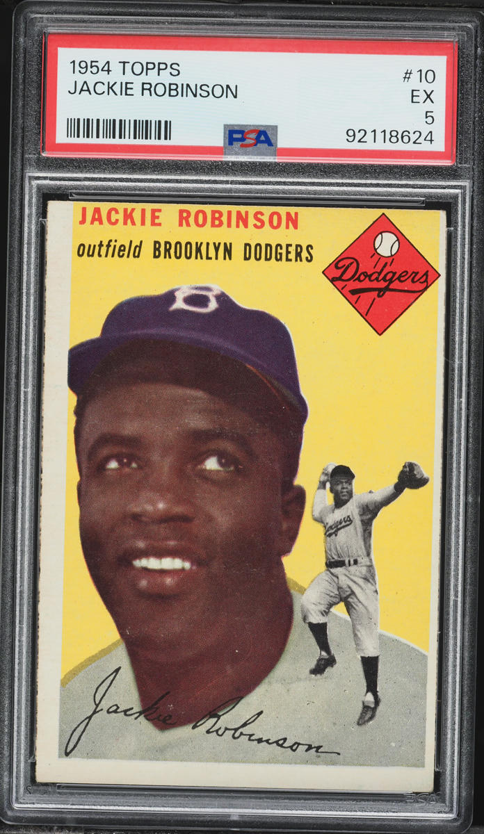 1954 Topps Jackie Robinson #10 PSA 5 EX