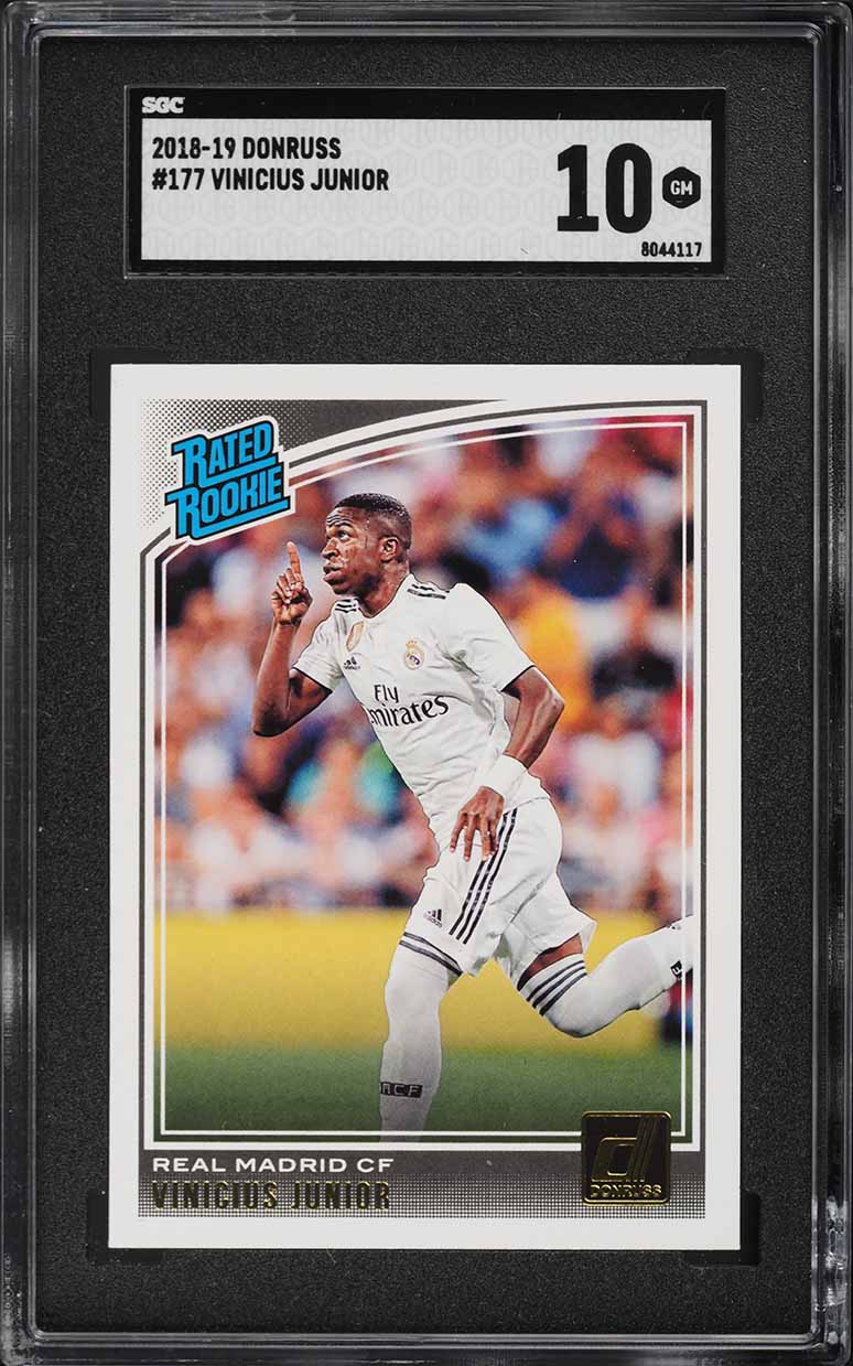 2018 Donruss Soccer Vinicius Junior ROOKIE #177 SGC 10 GEM MINT