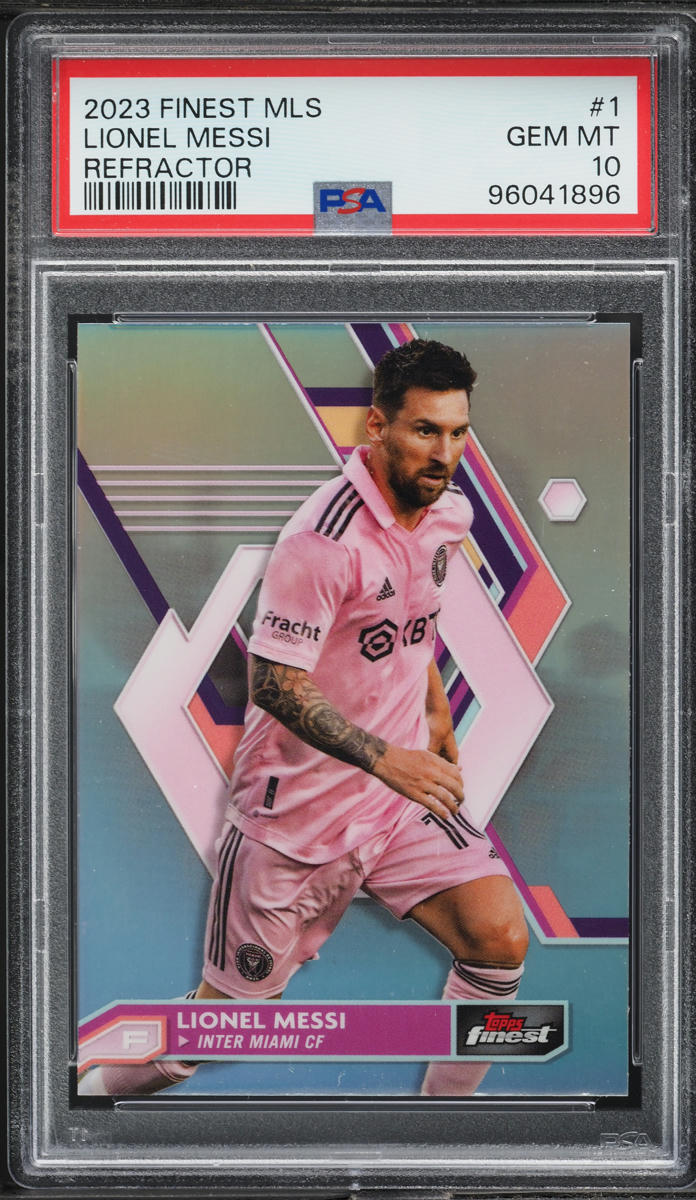 2023 Finest MLS Refractor Lionel Messi #1 PSA 10 GEM MINT