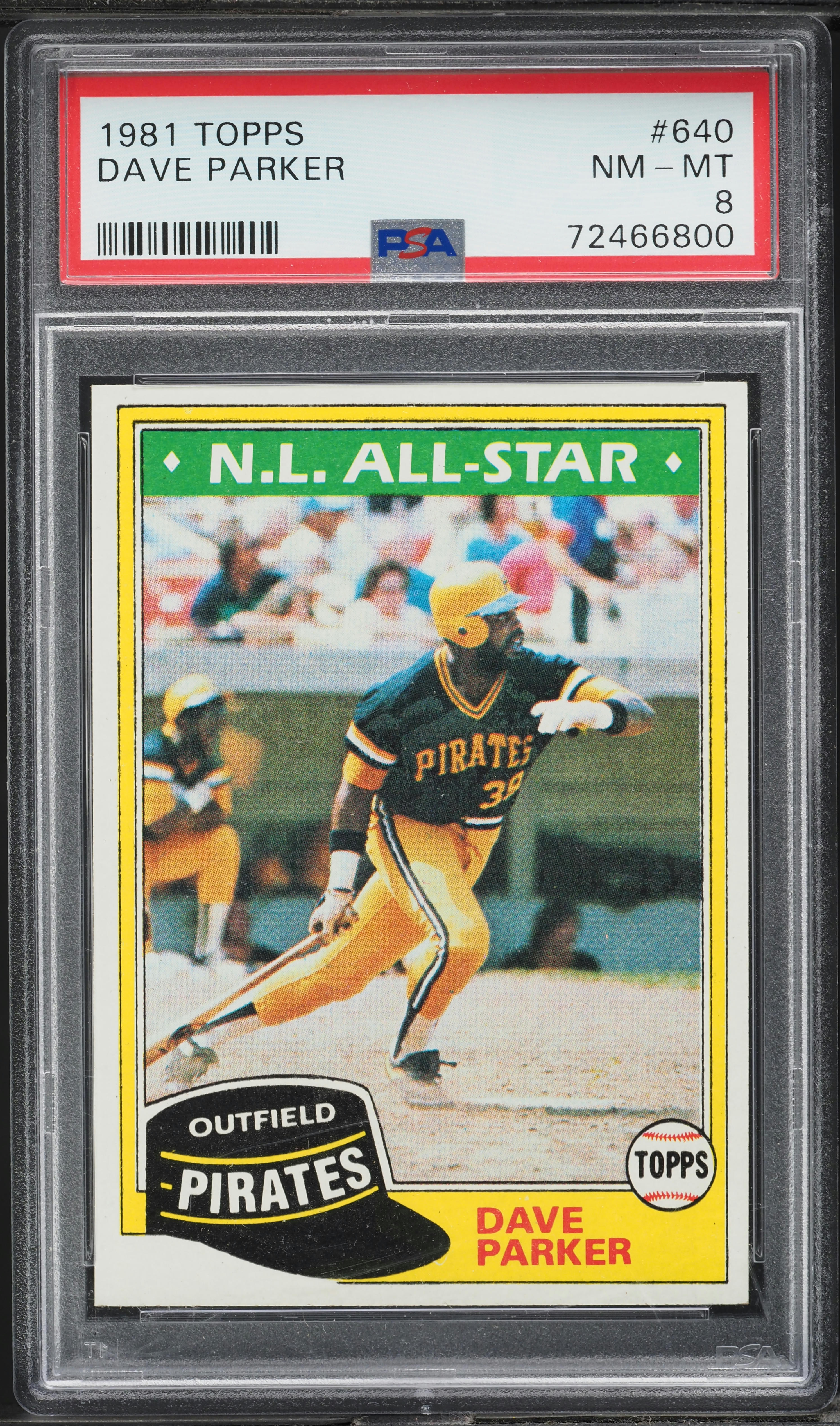 1981 Topps Dave Parker #640 PSA 8 NM-MT