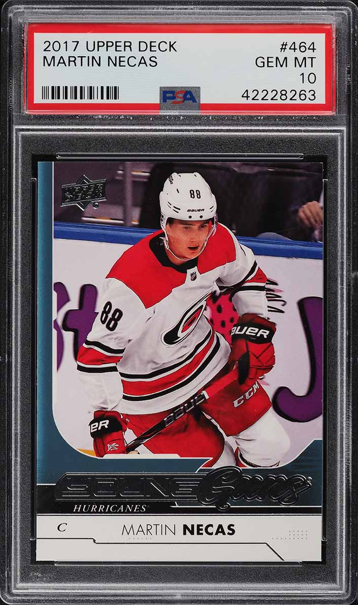 2017 Upper Deck Young Guns Martin Necas ROOKIE #464 PSA 10 GEM MINT