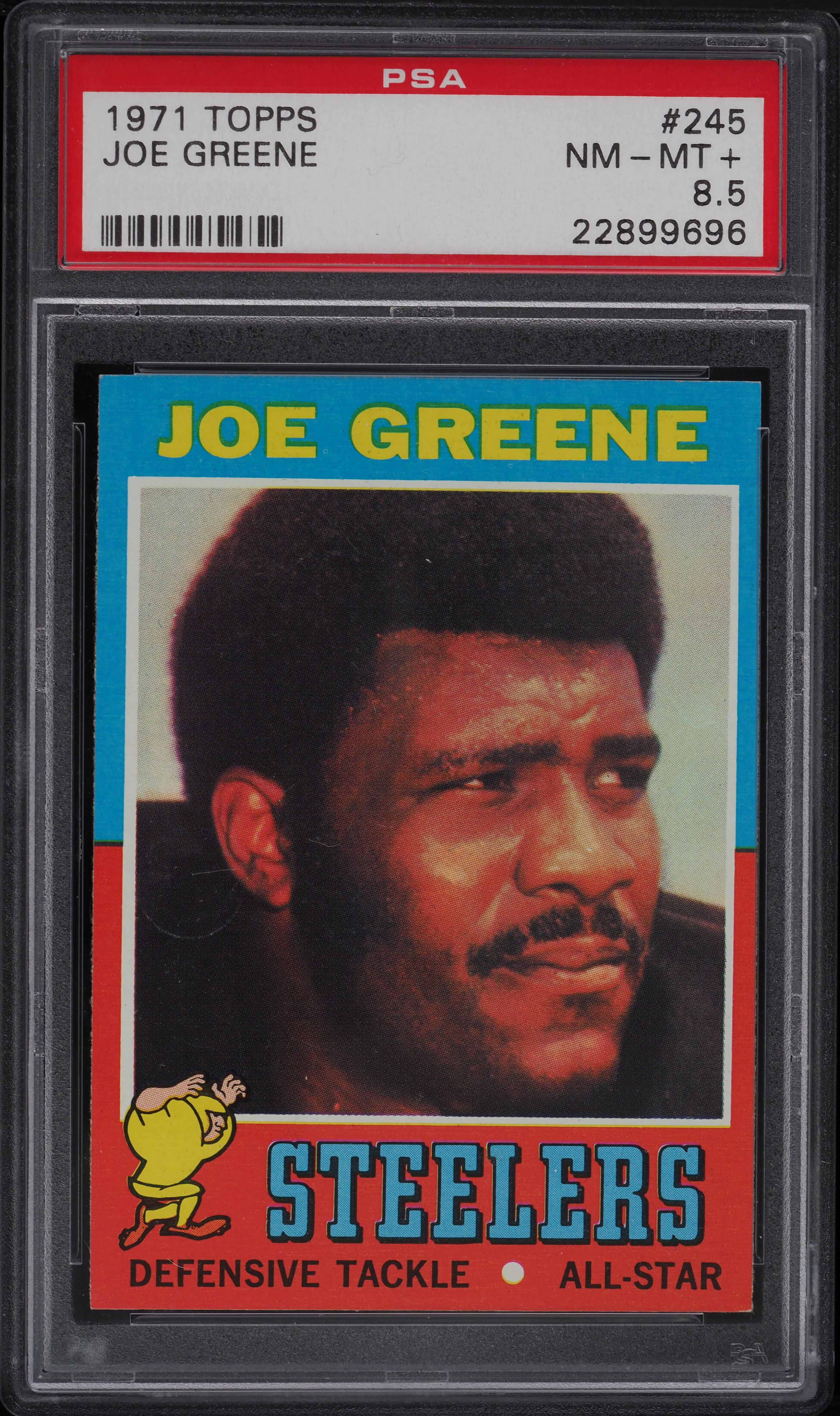 1971 Topps Football Joe Greene ROOKIE #245 PSA 8.5 NM-MT+