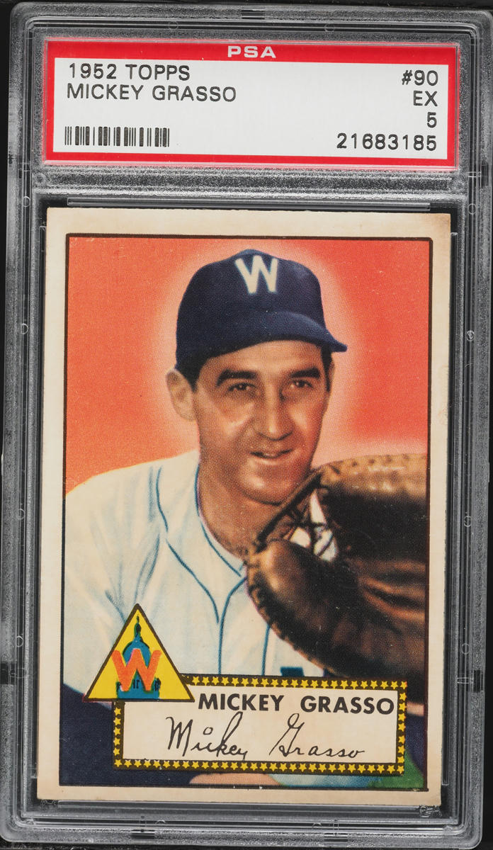 1952 Topps Mickey Grasso #90 PSA 5 EX