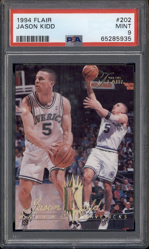 1994 Flair #202 Jason Kidd RC Rookie PSA 9
