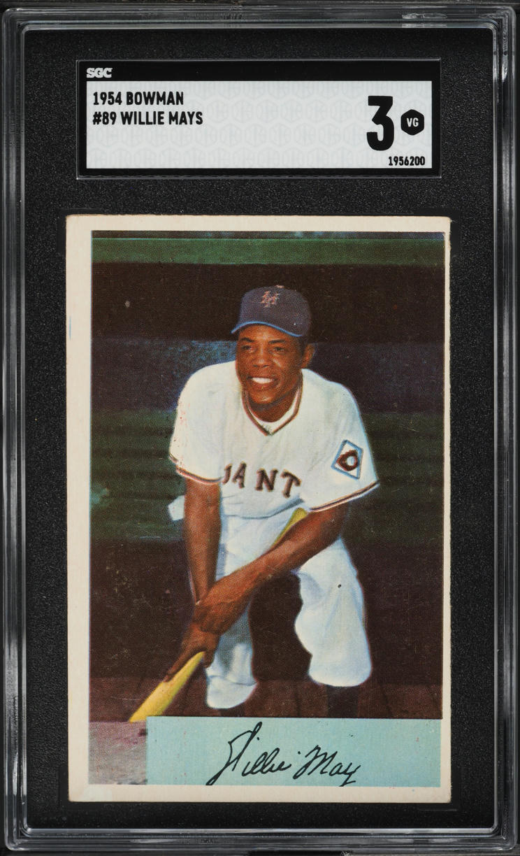 1954 Bowman Willie Mays #89 SGC 3 VG